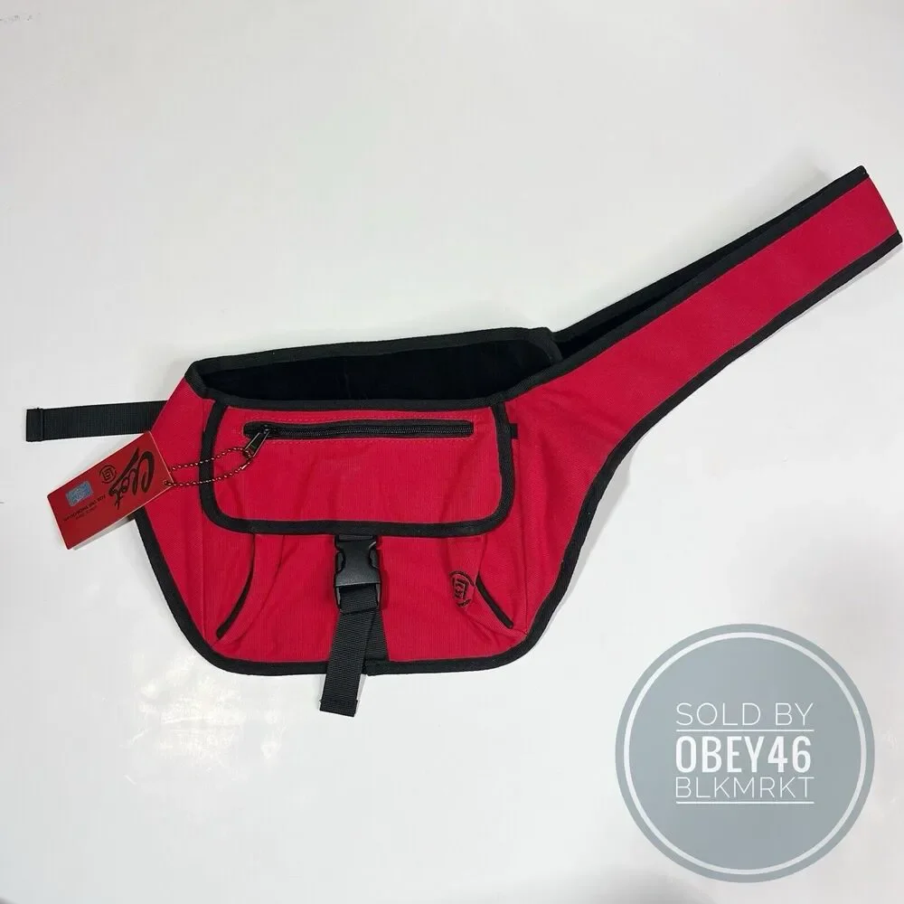 CLOT APPAREL RED SHOULDER BAG SLING